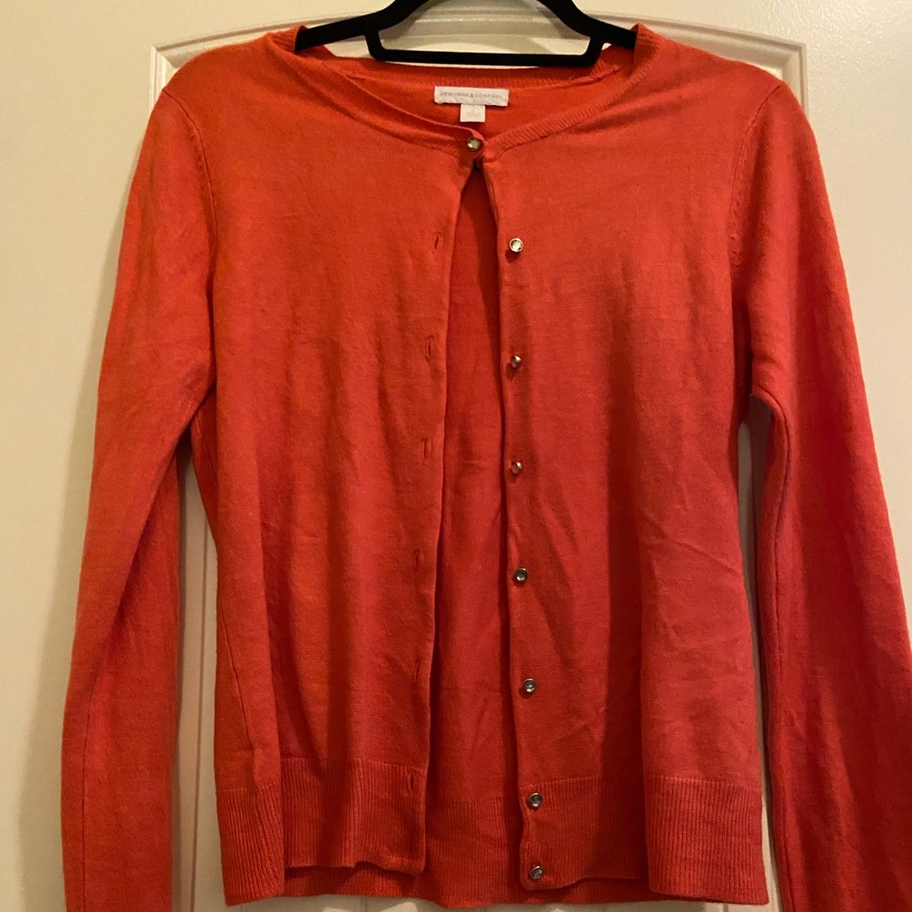Burnt orange cardigan